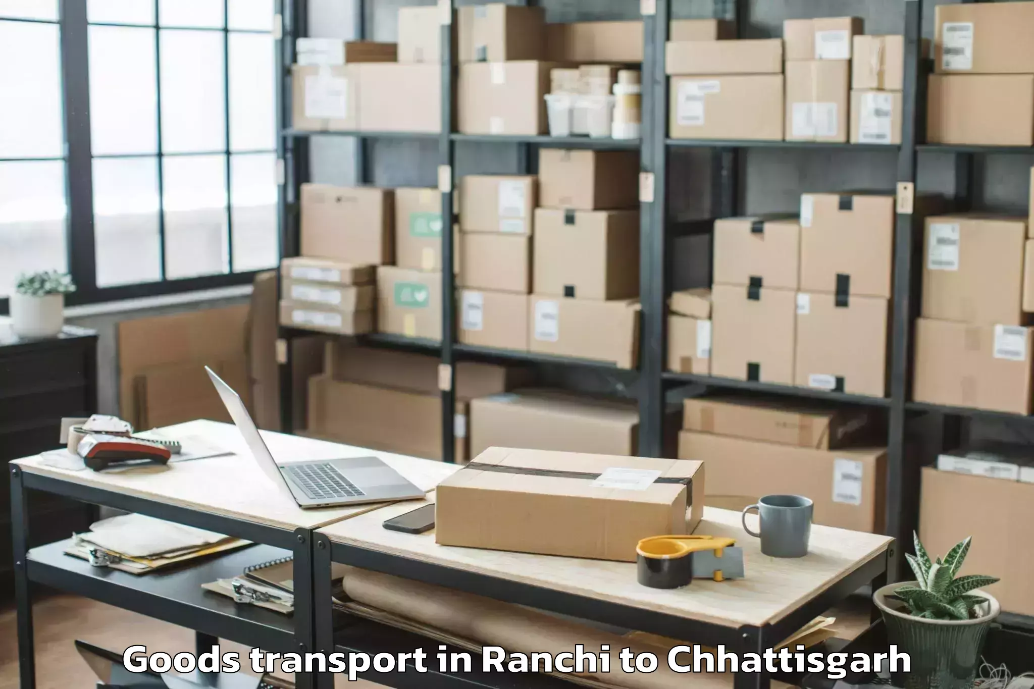 Leading Ranchi to Dharamjaigarh Goods Transport Provider